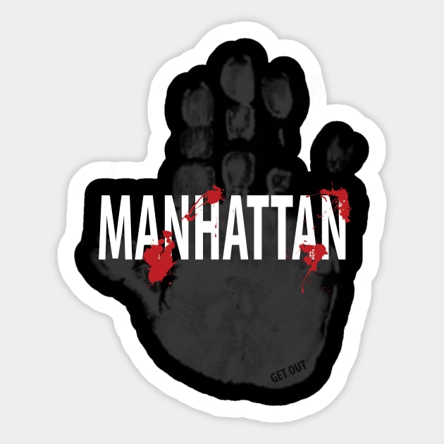 Manhattan Sticker by withAlexTheLion